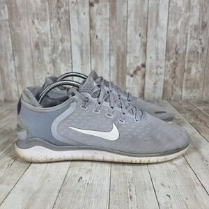 Nike Free RN 2018 Men's Running Shoes‎ Gray White Athletic Sneakers Size 9